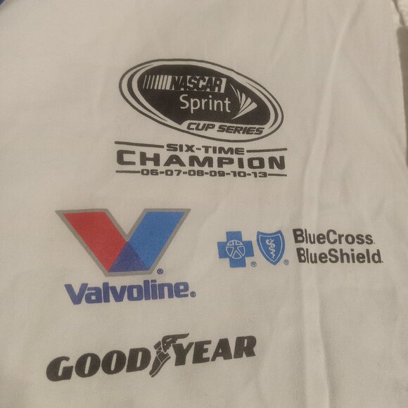 JH Design NASCAR M Jimmie Johnson Lowes Racing Pit Crew Snap Up Racing Shirt L - Picture 4 of 9